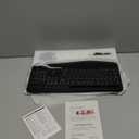 Wireless Keyboard and Mouse Combo - 9 Backlit Effects, RGB, Ergo Wrist Rest, Phone Holder, 2.4G Full Size, Rechargeable, Sleep Mode, KM22 MAX Quiet Set for Computer, PC, Laptop, Mac, Windows- SABLUTE (Classic Black)