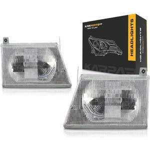 For Ford E-450 Super Duty 2003-2007 Headlight Assembly Driver and Passenger Side | Pair | Plastic | Replacement For FO2502153, FO2503153 | 6C2Z13008BA, 6C2Z13008AA
