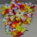 Maysing 35.43ft Light up Hawaiian Flower Lei Garland Tropical Hawaiian Garland LED Lighted Luau Party Flower Banner for Luau Summer Beach Party Decorations