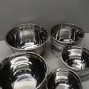 Belwares Mixing Bowls with Lids Set of 5 - Stainless Steel Mixing Bowl Set, Kitchen Nesting Metal Bowls with Non Slip Bottoms + 3 Grater Attachments, Airtight Lids, Food Prep + Storage, Matte Black