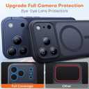 TAURI for iPhone 17 Pro Case, Compatible with MagSafe, (Full Camera Protection) Camera Control Cover Solid-Color Matte Magnetic Phone Case for 17 Pro 6.3", Black