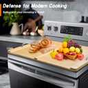 Folding Noodle Board Stove Cover with Electric Stove Gas Burners, 29.5"L x 22"W