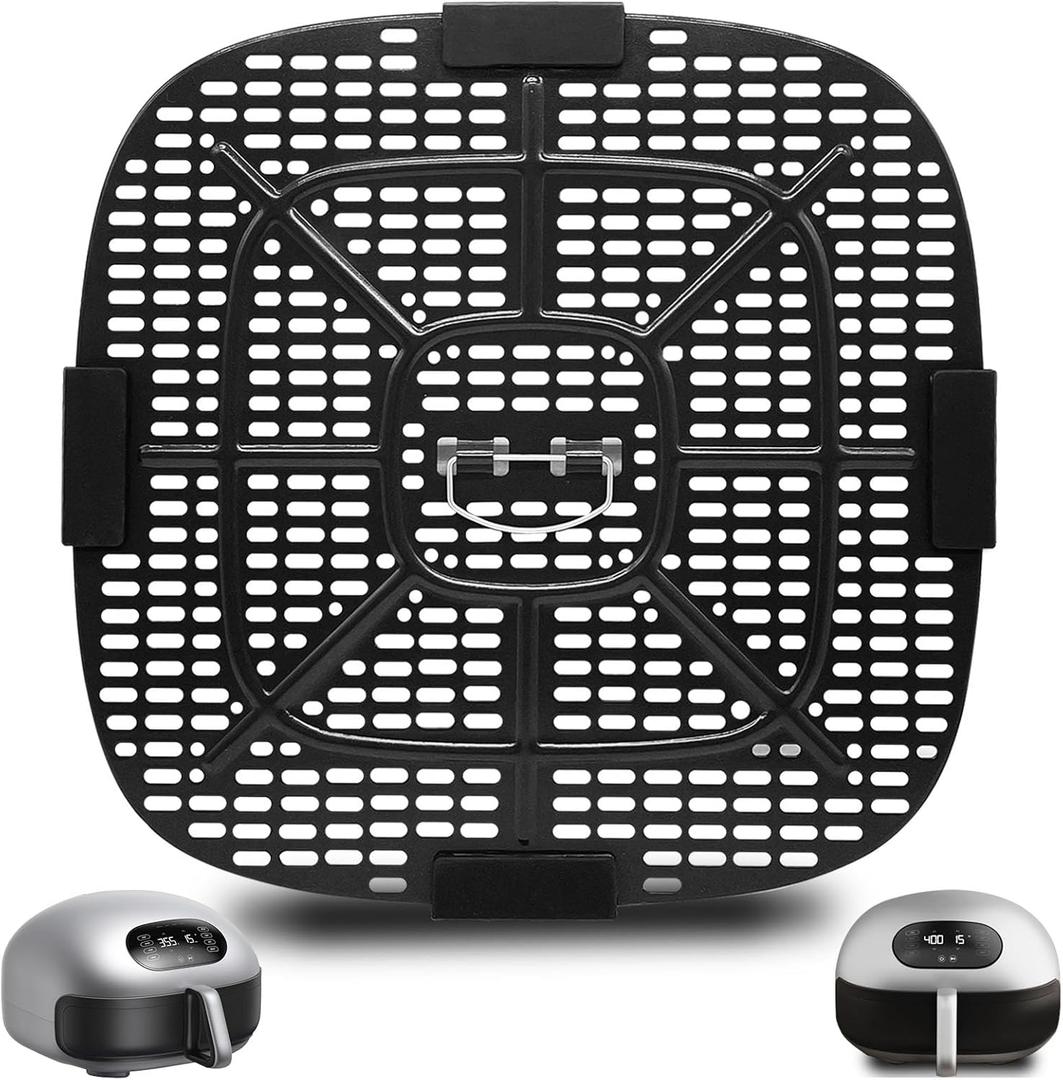 Air Fryer Replacement Parts for Typhur Dome 2 Extra Large Air Fryer with Superior Airflow, 12.2 12.2 IN Food Grade Air Fryer Accessories tray Rack Grill Baking Pan plate Crisper Plate