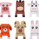 3D Printed Animals, Adorable Desk Pets for Desk Decor Gifts (Farm Animal), Miniature