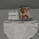 Calvin Klein Men's Cotton Stretch 3-Pack Brief, (White, Large)