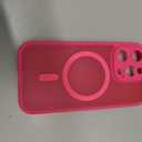 TOCOL Magnetic for iPhone 14 Pro Case, Upgraded Full Camera Protection, Compatible with Magsafe, Drop Protection, Translucent Matte Back Bumper Phone Cover 6.1-Inch (Hot Pink)