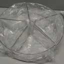 Roninkier Clear Lazy-Susan Organizer with 5-Removable-Bins - 11 Inch Round Plastic Rotating Storage Container for Cabinet, Pantry, Kitchen, Fridge, Vanity