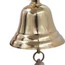 3" Solid Brass Bell Quality Marine Wall Mounted Ship Hanging Bell Perfect for Dinner, Indoor, Outdoor, School, Bar, Reception, Last Order & Church by The Metal Magician