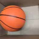 Upgraded Weighted Silent Basketball, High-Density Quiet Indoor Training Ball with Gift Box, Real Bounce Soft Material, Ideal for Home & Apartment Dribbling Practice, Orange Size 6