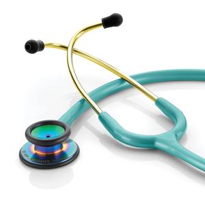ADC Adscope 603 Clinician Stethoscope with Tunable AFD Technology, 31 inch Length, Iridescent Metallic Caribbean