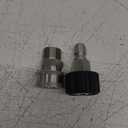Pressure Washer Quick Connect Fittings, M22 14mm to 3/8 Inch Quick Connect Pressure Washer Hose Adapter, Stainless Steel, 2 Pieces