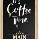 Magnetic Chalkboard for Wall, Long Chalk Board, Wall Hanging Menu for Restaurant, Food Truck, Kitchen, Chalk Board for Kitchen, Bar & Home Decor 11.8" x 35.4"