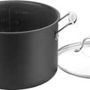 Cuisinart Chef's Classic PURELYCERAMIC Nonstick PFAS Free Hard-Anodized 8-Quart Stockpot with Cover, 666C-24
