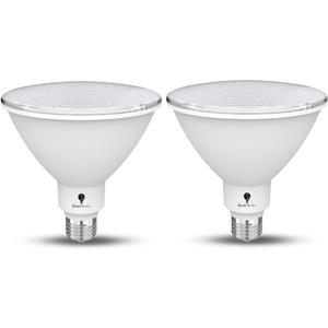 2 Pack High Power Outdoor PAR38 20W 250 Watt Equivalent 2800 Lumens Dimmable LED Flood Light Bulb Super Bright Waterproof E26 6000K Daylite Spotlight Bulbs for Security Backyard Garage Night Chaser