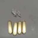 4PCS Folding Coat Hooks,Gold Wall Hooks for Hanging  4 Folding Coat Hooks, Flip Down Heavy Duty Hooks Robe Hook Wall Mounted for Clothes, Towels, Hats & More