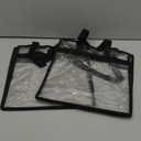 Juvale Clear Stadium Approved Bags - 12x6x12 Large Transparent Tote Bags with Zippers and Handles