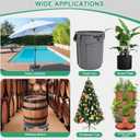 sanyi Plant Caddy with Wheels, 2 Pack Adjustable 15-21 Inch Rolling Planter Base Indoor Outdoor Large Plant Rollers Cart Dolly with Casters for Flower Pot Garden Tree Pot Holder Mover