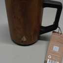 Elemental Insulated Coffee Mug - Triple-Wall Stainless Steel Summit Travel Cup for Hot and Cold Drinks - Thermal Coffee Mug with Lid and Handle for Camping, Office & Travel 16oz - Teakwood