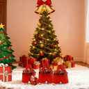 XINZHIDA 6PCS Christmas Gift Bags Candy Bags Santa Pants Style Lovely Treat Bags with Handle for Xmas Wedding New Year Holiday Decor