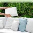 Elegant Comfort Set of 2 Throw Pillow Inserts with Poly-Cotton Shell Siliconized Fiber Filling - Sofa Bed and Couch Pillows - Indoor Decorative Pillows 12 x 12 Inch, Pack of 2