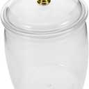 Ciieeo Airtight Plastic Storage Jar with Lid Large Capacity Food Storage Container for Kitchen for Snacks Candy Tea and Cookies