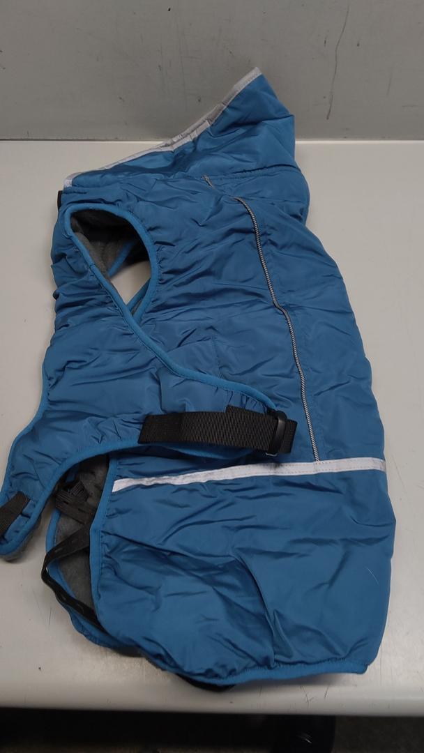 QBLEEV Warm Reflective Dog Jacket, Waterproof Winter Coat With Turtleneck for Cold Weather, Thick Fleece Snowsuit Christmas Vest Pet Apparel for  Dogs XL (Black)