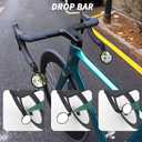BriskMore Bike Mirrors,Bike Bar End Mirror, HD Glass Convex Lens Bicycle Rearview Mirror, Safe Cycling Rearview Mirror, Easy to Install
