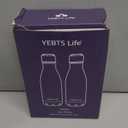 Insulated Water Bottle, 2 Pack-12oz Stainless Steel Water Bottles with straw lid, Metal Sports Water Bottles for Boys,Girls, Double Wall Vacuum BPA-Free Flask for School,Sports & Travel-Silver