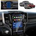 Ram 12 Inch Screen Protector for 2019-2026 Dodge Ram 1500 2500 3500 Uconnect 5 Nav Pickup Truck 12-In Display Ram 1500 Accessories 9H Anti-Scratch Tempered Glass Protective Film