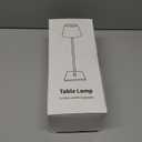 KDG 2 Pack Cordless Table Lamp, Portable LED Desk Lamps, 5000mAh Battery Operated, 3 Color Stepless Dimming Up, for Restaurant, Bedroom, Outdoor Camping, Coffee Shop, Night Light, Rechargeable (Black)
