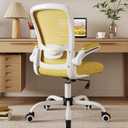 Mimoglad Ergonomic High Back Mesh Office Chair, Adjustable Lumbar Support, Thickened Seat Cushion (Modern, Jasmine)