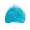 1Pc Blue Fluffy Costume Wig Plush Hat for Thing Costume Accessory Funky Crazy Hair Wigs Novelty Blue Wigs for Men Reading Week Halloween Festival Holiday Dress Up
