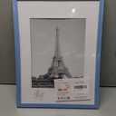 upsimples 12x16 Picture Frame, Display Pictures 8.5x11 with Mat or 12 x 16 Without, Wall Hanging Poster Frames, Blue, 1 Pack