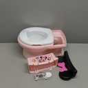 The First Years Disney Minnie Mouse Potty Training Toilet and Toddler Toilet Seat - Toilet Training Potty with Fun Flushing and Cheering Sounds,Pink