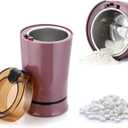 Multifunctional Electric Pill Crusher Grinder- Grind The Medicine and Vitamin or Coffee Beans Tablets of Different Sizes into Fine Powder-Grinder for Feeding Tubes, Children or Pets (Purple2)