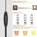 3-Pack Under Shelf Lighting for 3 Tier Floor Shelves, Ultra-Bright Square10 Dimmable Slim Stick on Lights,3-Color Timer 3/9/12H,Decor Lights for Living Room, Bedroom,Kitchen Storage Display Rack
