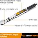 GEARWRENCH 1/4" Drive 120XP Flex Head Electronic Torque Wrench with Angle - 85194