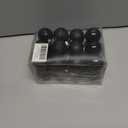 Emopeak 24Pcs Christmas Balls Ornaments for Xmas Christmas Tree - 4 Style Shatterproof Christmas Tree Decorations Hanging Ball for Holiday Wedding Party Decoration (Black, 1.6"/4.2CM)