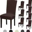 Stretch Dining Room Chair Covers Set of 8, Removable Washable Dining Chair Slipcovers for Dining Chairs, Dining Room, Hotel, Ceremony
