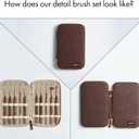 Artify Extreme Detail Paint Brushes, Miniature Paint Brushes for Models/Crafts/Painting, 10pcs Ultra Fine Paint Brush Set with Handbag, Fine Detailing Brushes for Watercolor/Oil/Acrylic