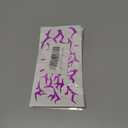 2 x Fluorescent Tattoo Stickers for Cosplay,Rave Party, Neon Face Paint,Purple light glowing tattoo stickers