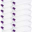 Sterilite 12-Pack 6 Quart ClearView Latch Box, Stackable Organizer Bins with Latching Lids - Clear Plastic Organization Containers for Closet, Bedroom, Shelving Units and Everyday Home Storage