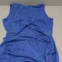 BTFBM Women 2025 Summer Sleeveless Casual Crewneck Bodycon Tank Dress Cutout Twist Slim Wrap Club Party Evening Dresses (Medium, Dark Blue)