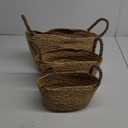 Oval Water Hyacinth Basket 3 Pcs