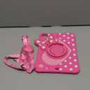 Boaretiu Kids Case for iPad Air 11 inch (M2 M3) 6th/5th/4th Generation/Pro 11" 4th/3rd/2nd/1st - Cute Girly Cartoon Soft 3D Bow Heart Silicone Tablet Case with Strap & Rotating Stand for Girls Teens