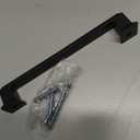 Amerdeco 10 Pack Matte Black 5 Inch(128mm) Hole Centers Kitchen Cabinet Pulls Cabinet Hardware Kitchen Handles for Cabinets Cupboard Handles Drawer Pulls,