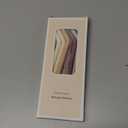 Nightingale Reusable Silicone Straws - Bendy Drinking Straw with Cleaning Brush - Collapsible and Bendable Travel Straw for Kids - Dishwasher Safe, Food-Safe - Set of 6 (Oak Multi)