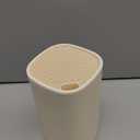 Universal Knife Block Holder for Kitchen, WELLSTAR Knife Stand without Knives, Safe Space Saver Large Volume Stable Knife Storage with Scissors Slot, Detachable for Easy Cleaning  Off-White (Medium-Ivory White)