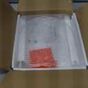 9.8" Round Clear Acrylic End Table - Modern Small Space Side Table for Living Room, Bedroom, Office, Outdoor | Sturdy, Easy to Install, Multi-Purpose