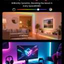 SwitchBot LED Strip Light 5M Work with Alexa, 72 LEDs/m, Matter LED Lights Compatible with Apple Home, Google Home, 16 Million Colors, Music Sync, DIY Color Changing RGB Lights for Bedroom, Party, TV